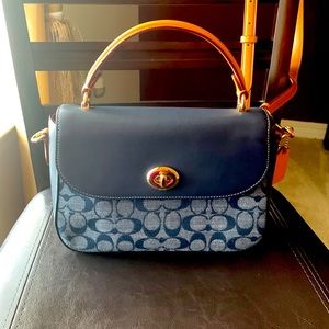 Coach outlet Chambray Marlie top handle purse